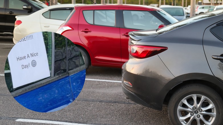 Miała dość, że nie może wejść do auta (zdjęcie ilustracyjne, screen: twitter.com/@NoContextBrits)