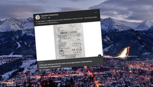Pasażer zaniemówił, gdy taksówkarz pokazał mu paragon. Absurdalnie drogi kurs w Zakopanem
