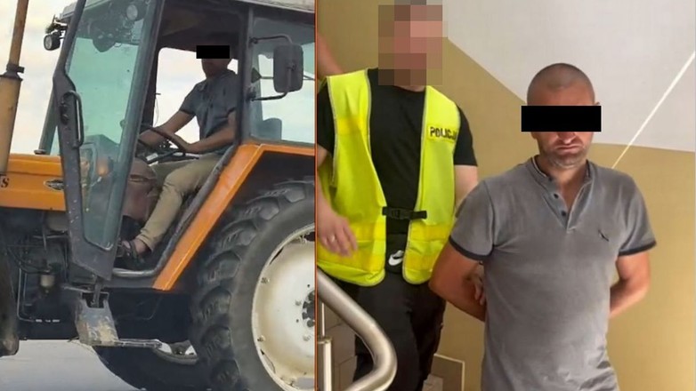 Skradzionym ciągnikiem pojechał do Bełżyc