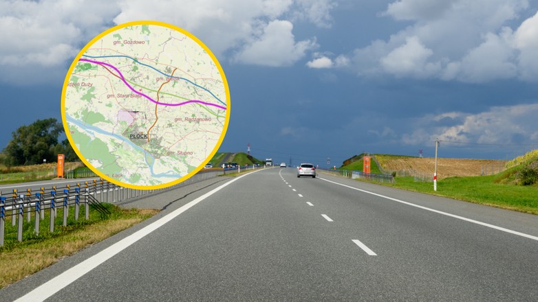 Droga S10 koło Płocka