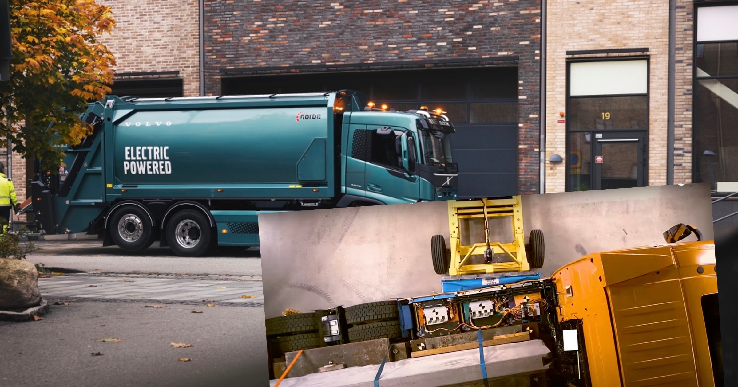 Volvo – crash test ciężarówki na prąd