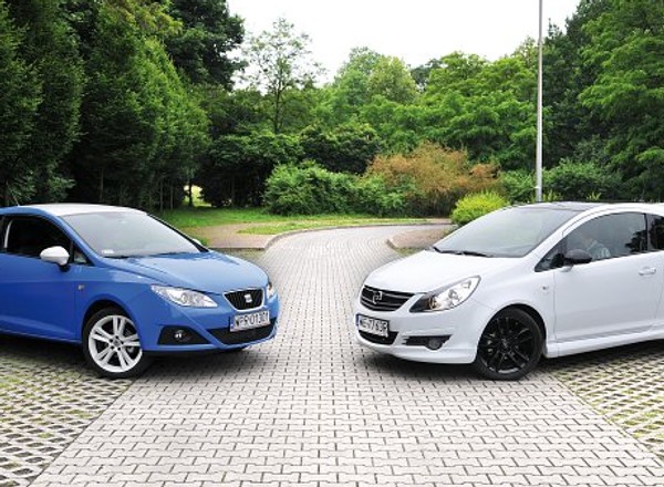 Seat Ibiza vs Opel Corsa - kolorowy zawrót głowy