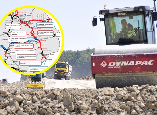 Budowa S17 na południe od Zamościa ruszyła. Ważna ekspresówka coraz bliżej granicy z Ukrainą