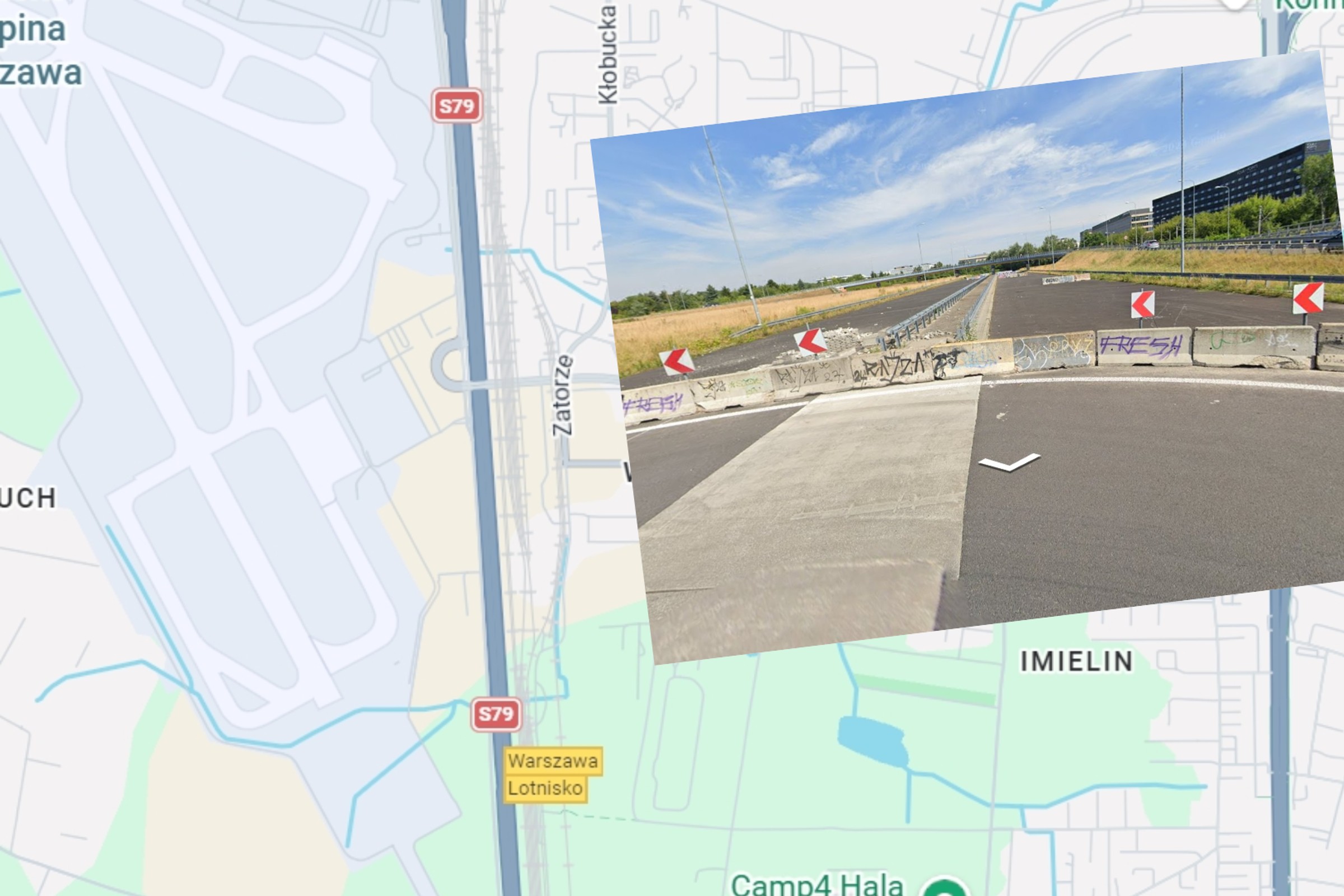 Na S79 postawili betonowe bariery i tak stoją od lat. Co tu ma powstać?