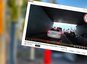 Co tu się stało? Kierowca auta egzaminacyjnego WORD nagle wyłamuje szlaban na przejeździe
