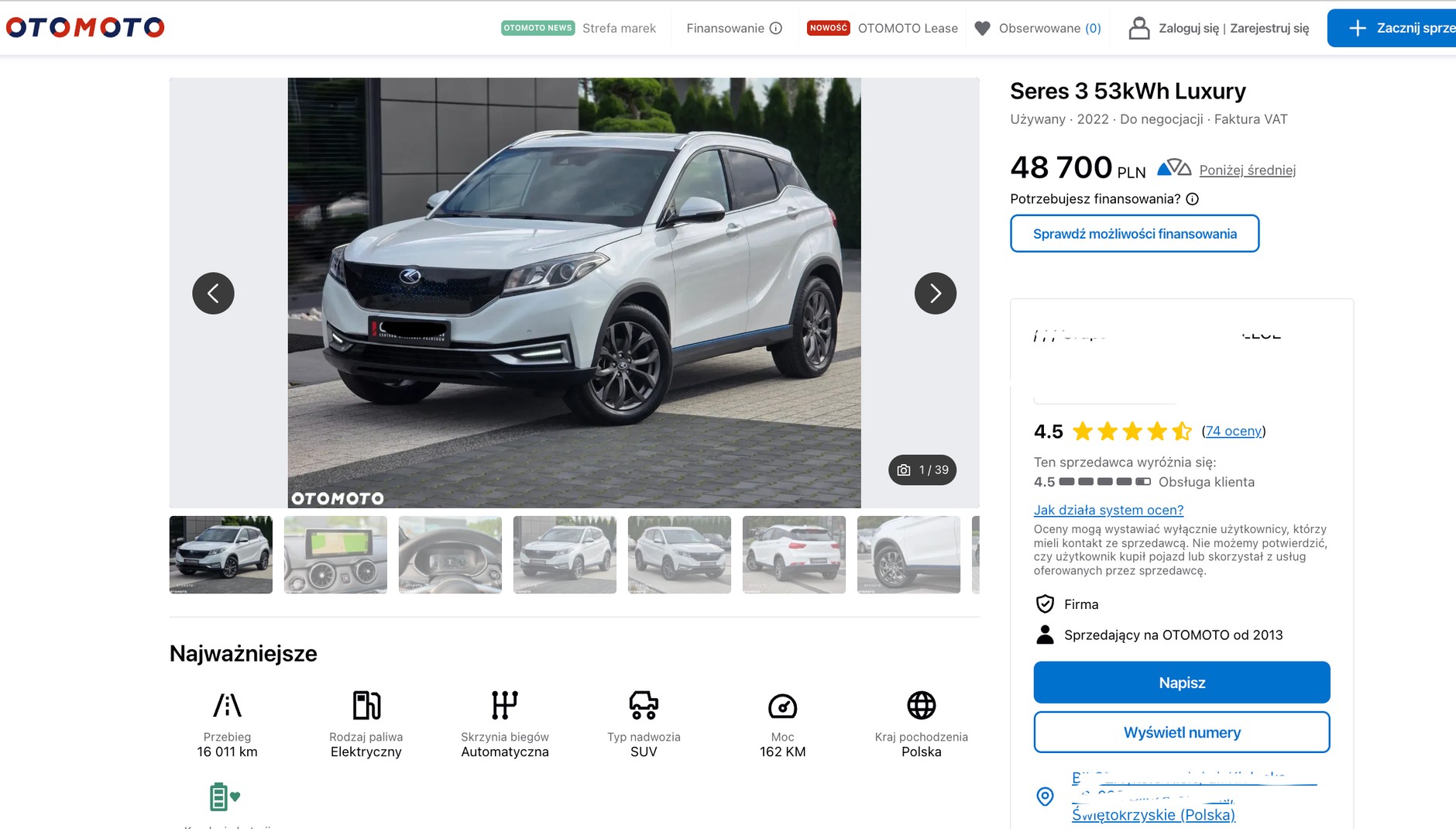 Seres 3 z minimalnym przebiegiem i za niewielkie pieniądze – okazja?