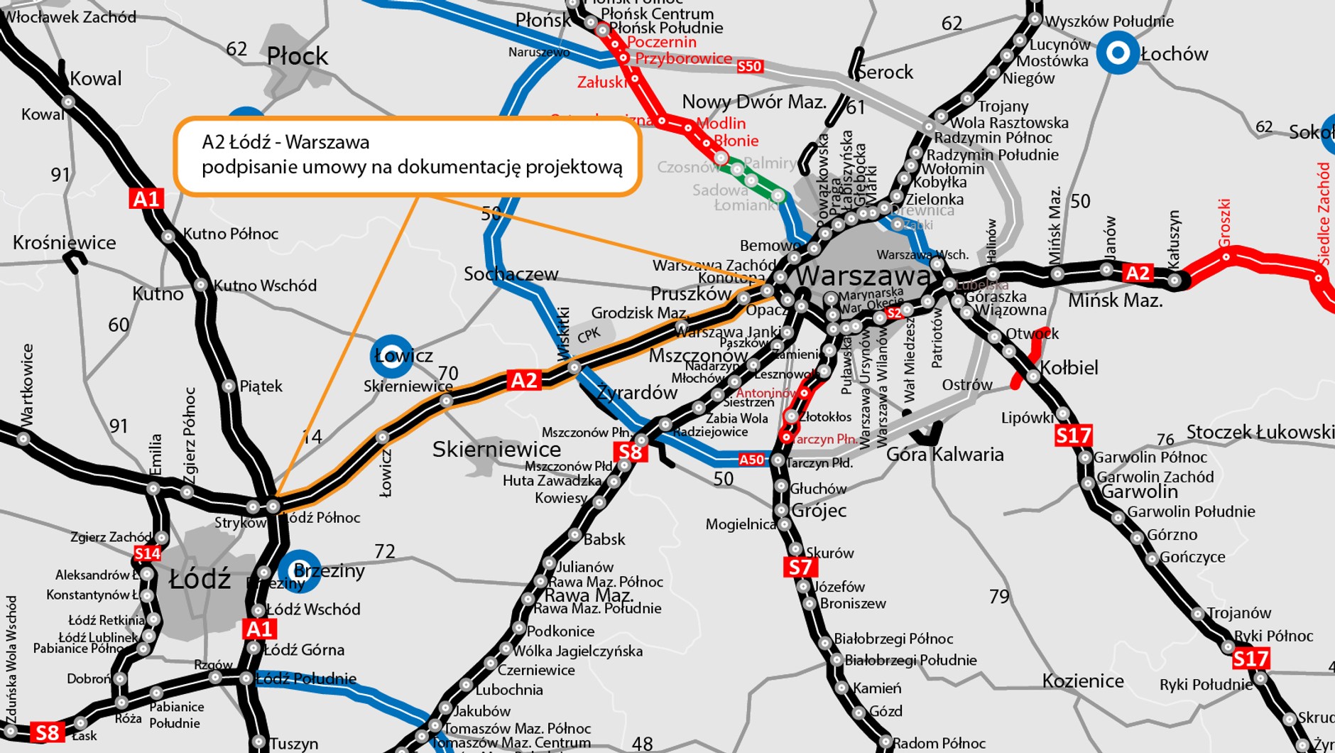 Autostrada A2 Łódź — Warszawa