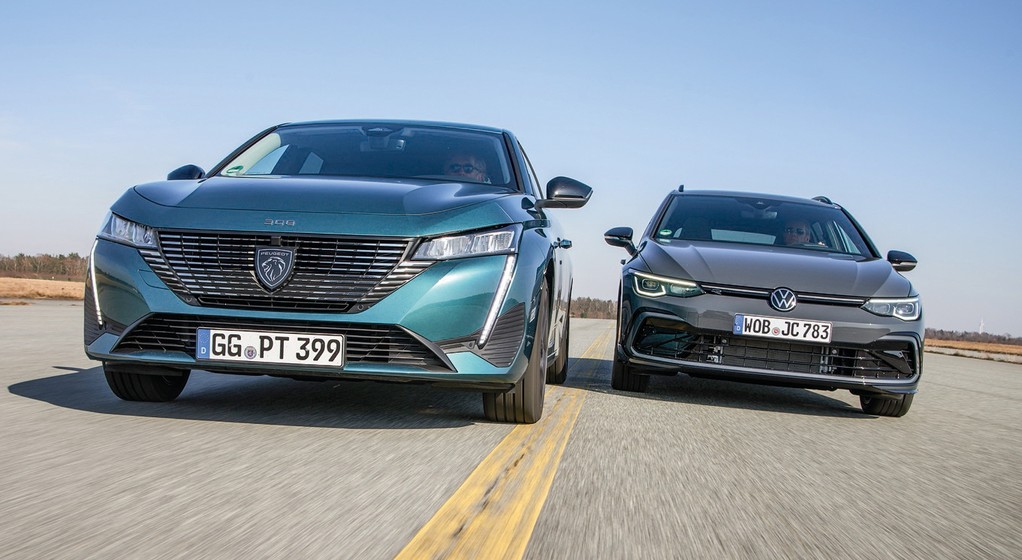 Peugeot 308 SW i VW Golf Variant