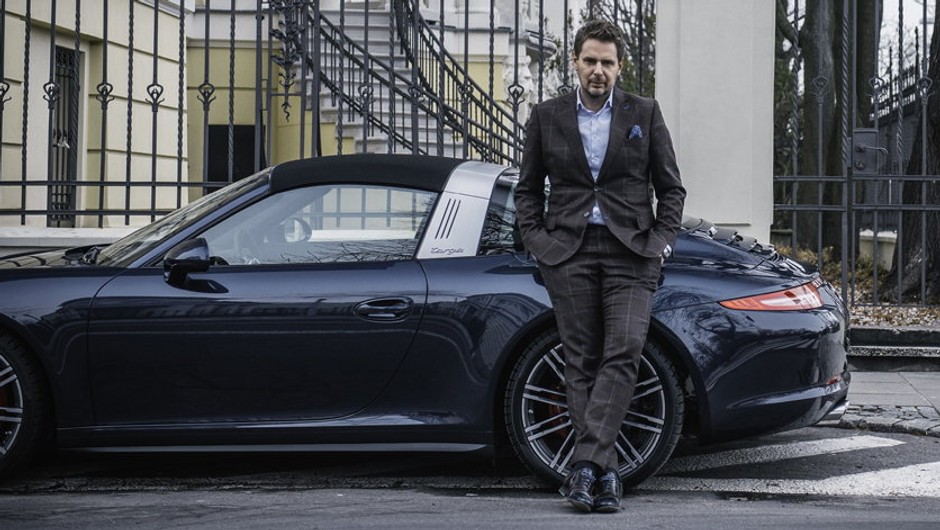 Wojciech Modest Amaro odbiera nowe Porsche 911 Targa 4S