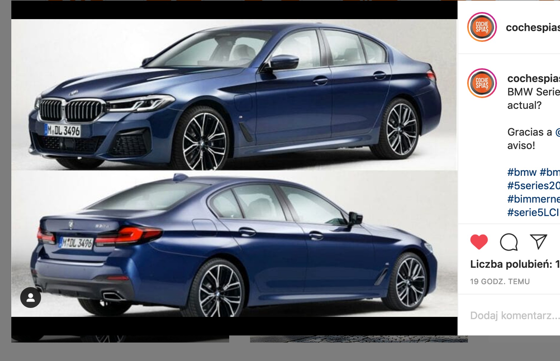 BMW serii 5 po face liftingu