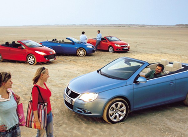 Peugeot 307 CC, VW Eos, Opel Astra Twin Top, Renault Megane Coupe Cabrio - nie kryjmy się przed słońcem!