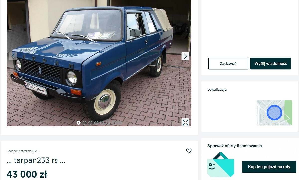 Tarpan z ogłoszenia za 43 tys. zł