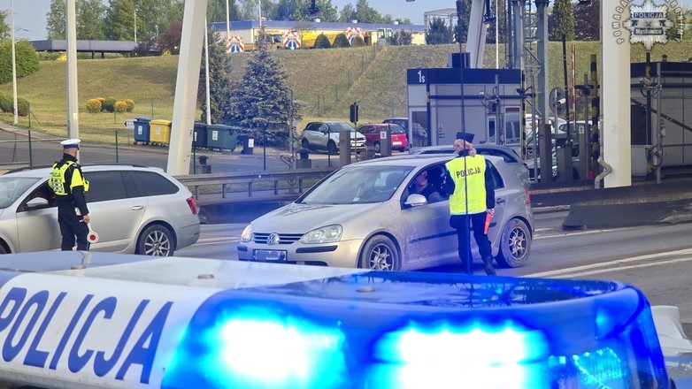 Kontrola trzeźwości na autostradzie A4