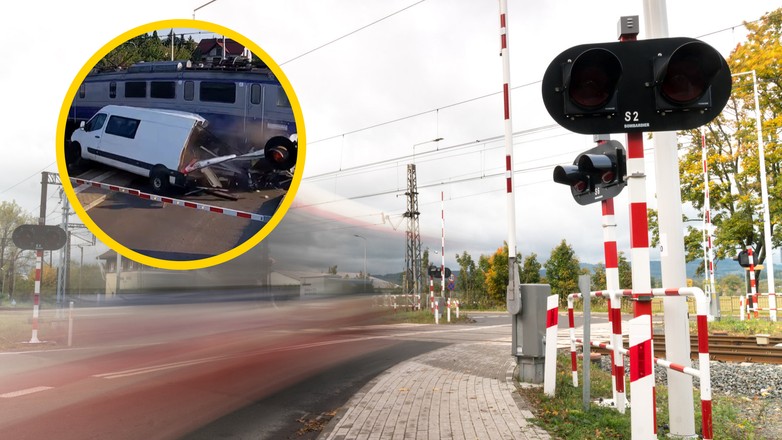 Przejazd kolejowy - wypadek