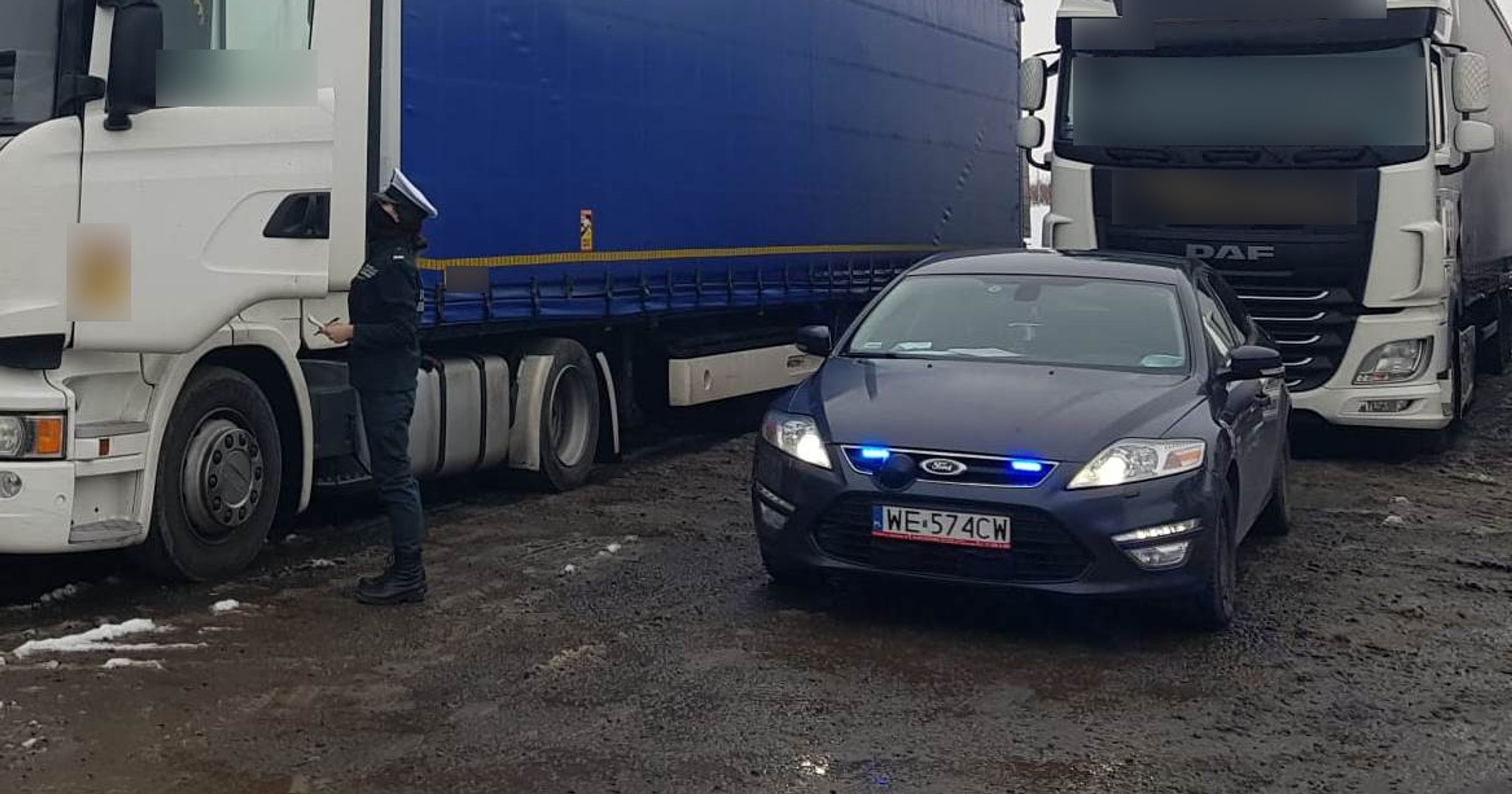 Radiowozy GITD kontrolowały wyprzedzanie TIR-ów na autostradach