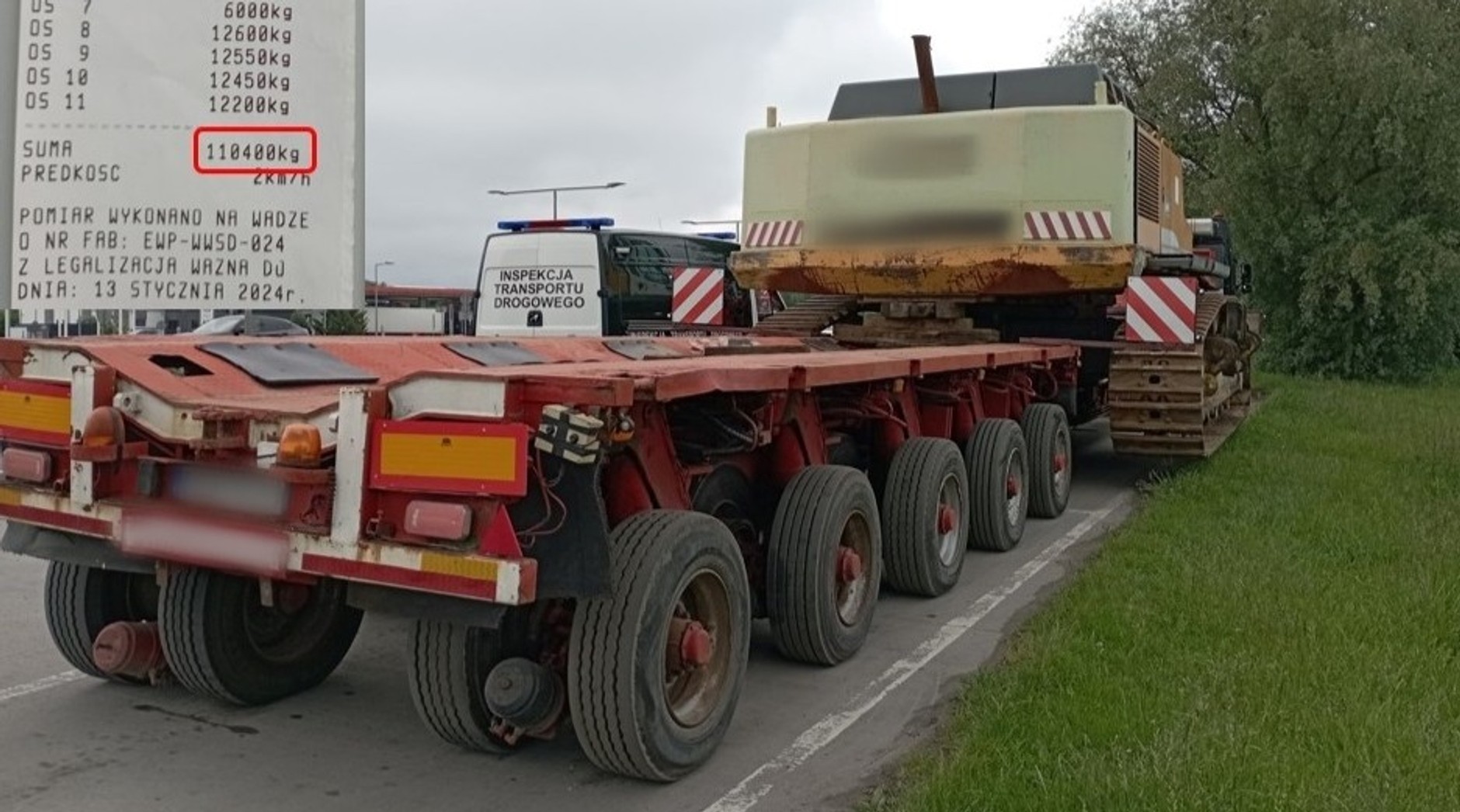 ITD zatrzymała drogowego kolosa