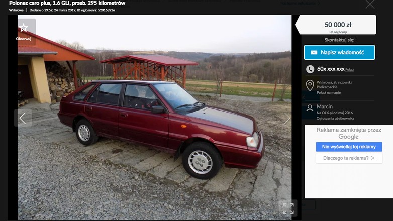 Fabrycznie nowy Polonez za 50 tys. złotych