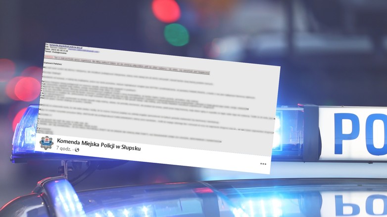 "Przyszedł czas na refleksję" - mówią policjanci (fot. screen Facebook/Komenda Miejska Policji w Słupsku)