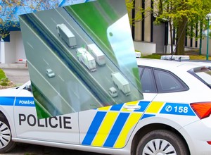 Czescy policjanci z helikoptera kontrolowali czas wyprzedzania na autostradzie
