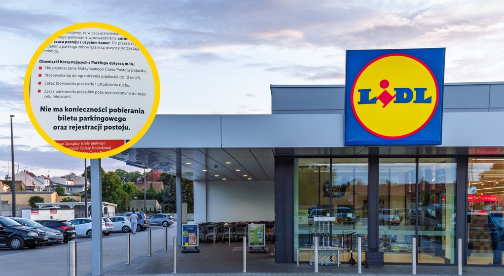 Parking przed sklepem Lidl - zdjęcie ilustracyjne