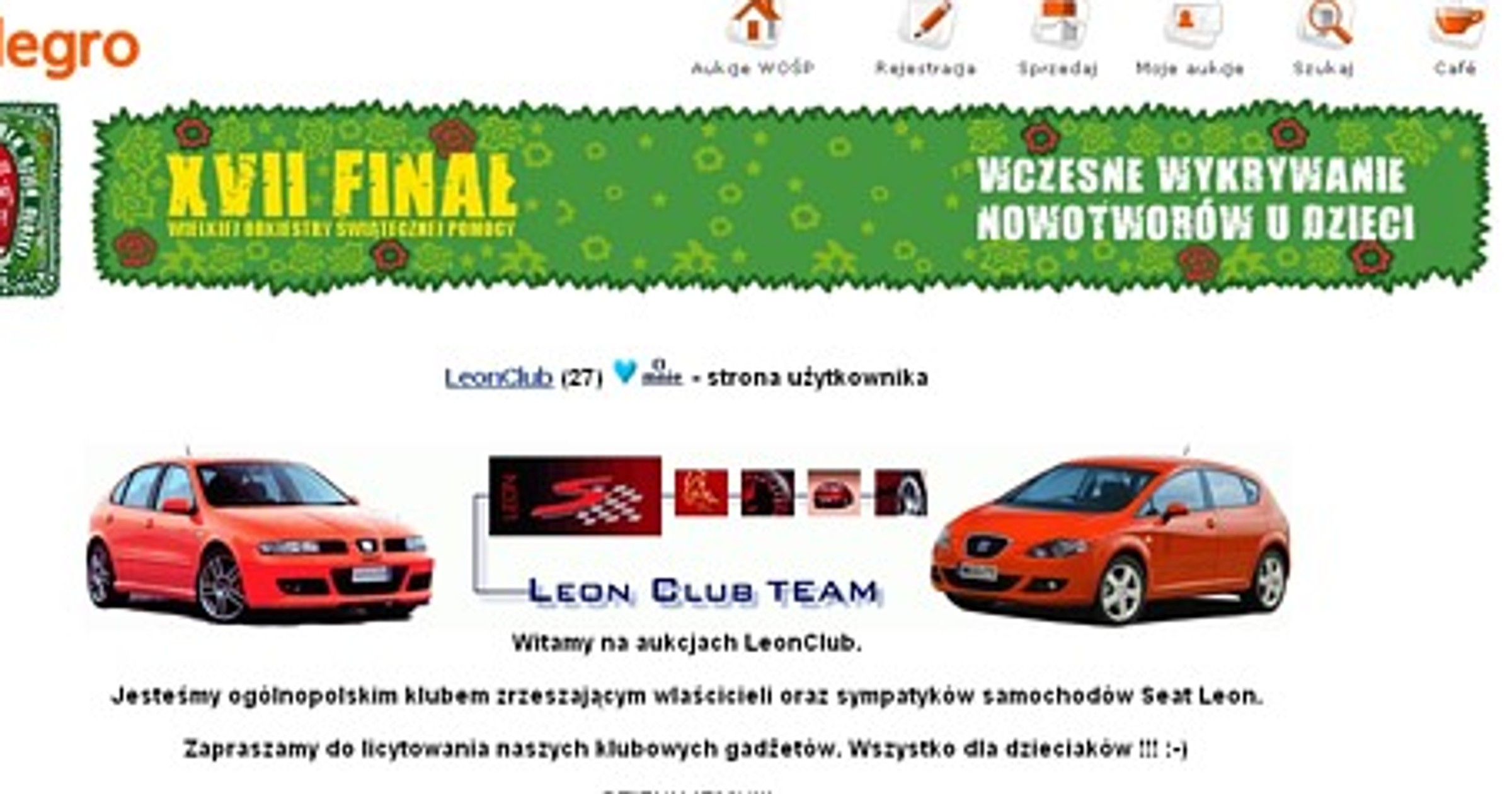 LeonClub.pl wspiera Wielka Okriestrę Świątecznej Pomocy
