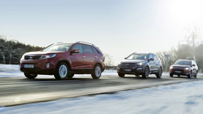 Mitsubishi Outlander kontra Kia Sorento i Hyundai Santa Fe: luksusowe diesle z napędem 4x4
