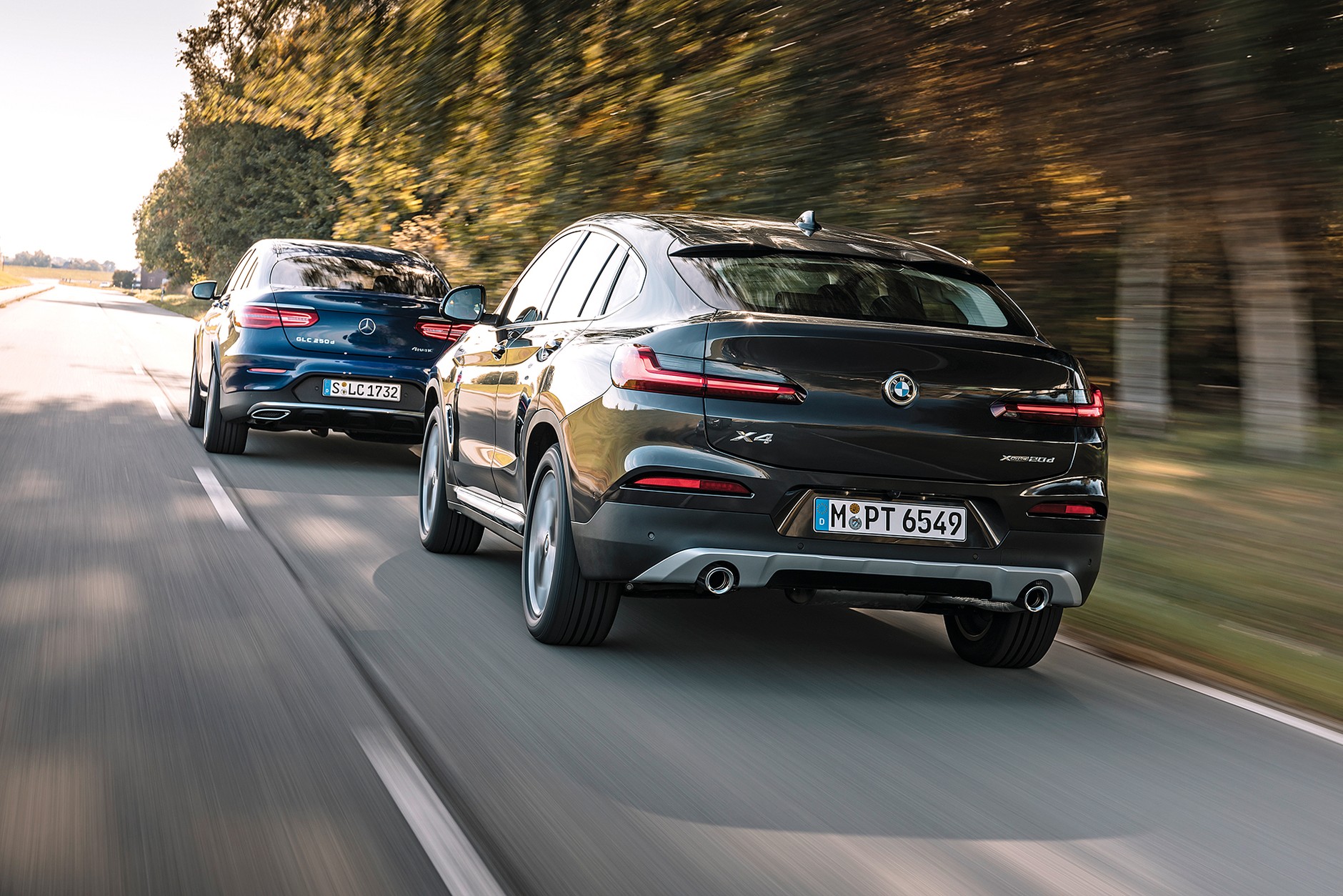 BMW X4 xDrive 20d kontra Mercedes GLC 250 d 4Matic Coupe