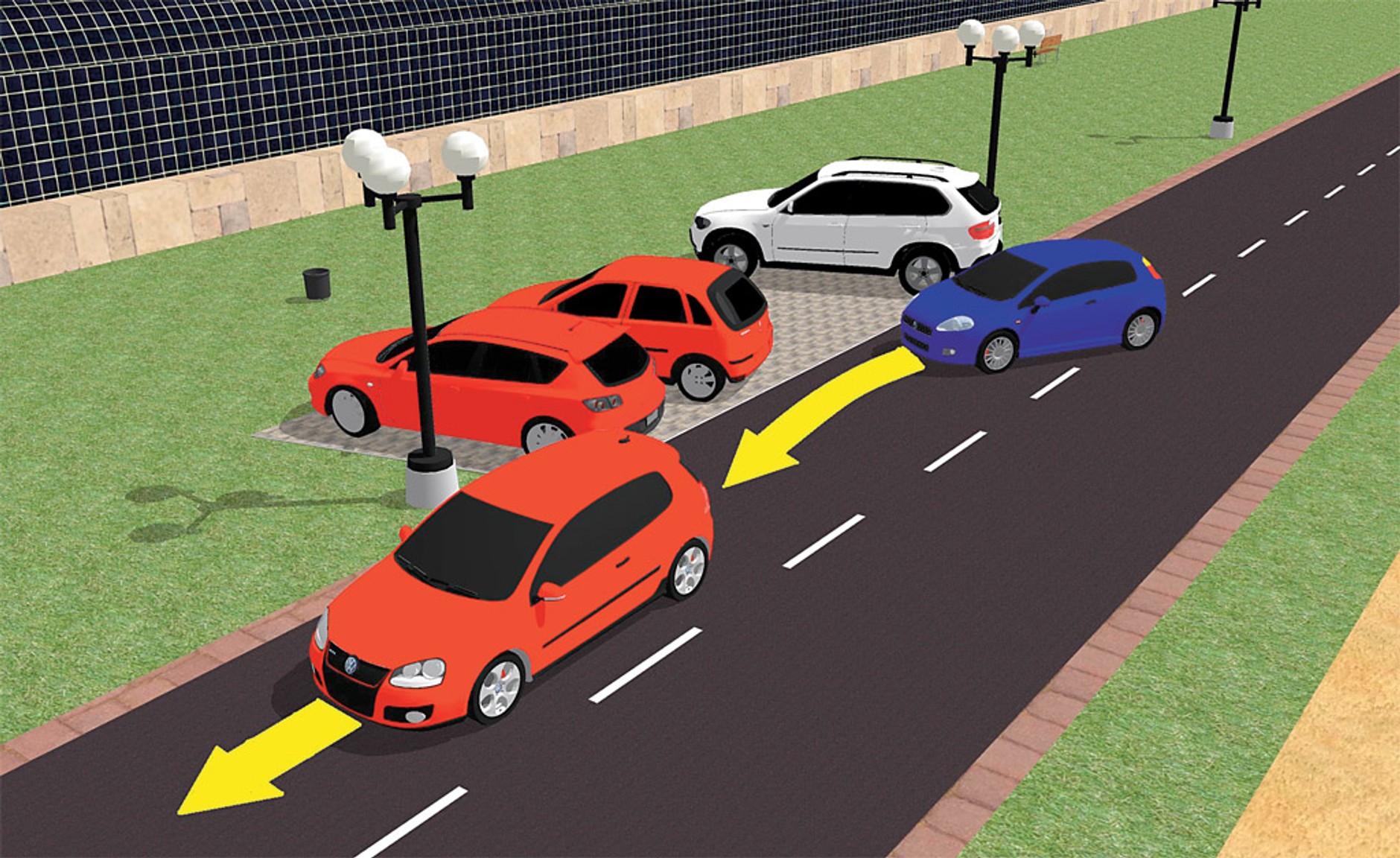 Czy jesteś dobrym kierowcą? Dwuetapowe włączanie się do ruchu