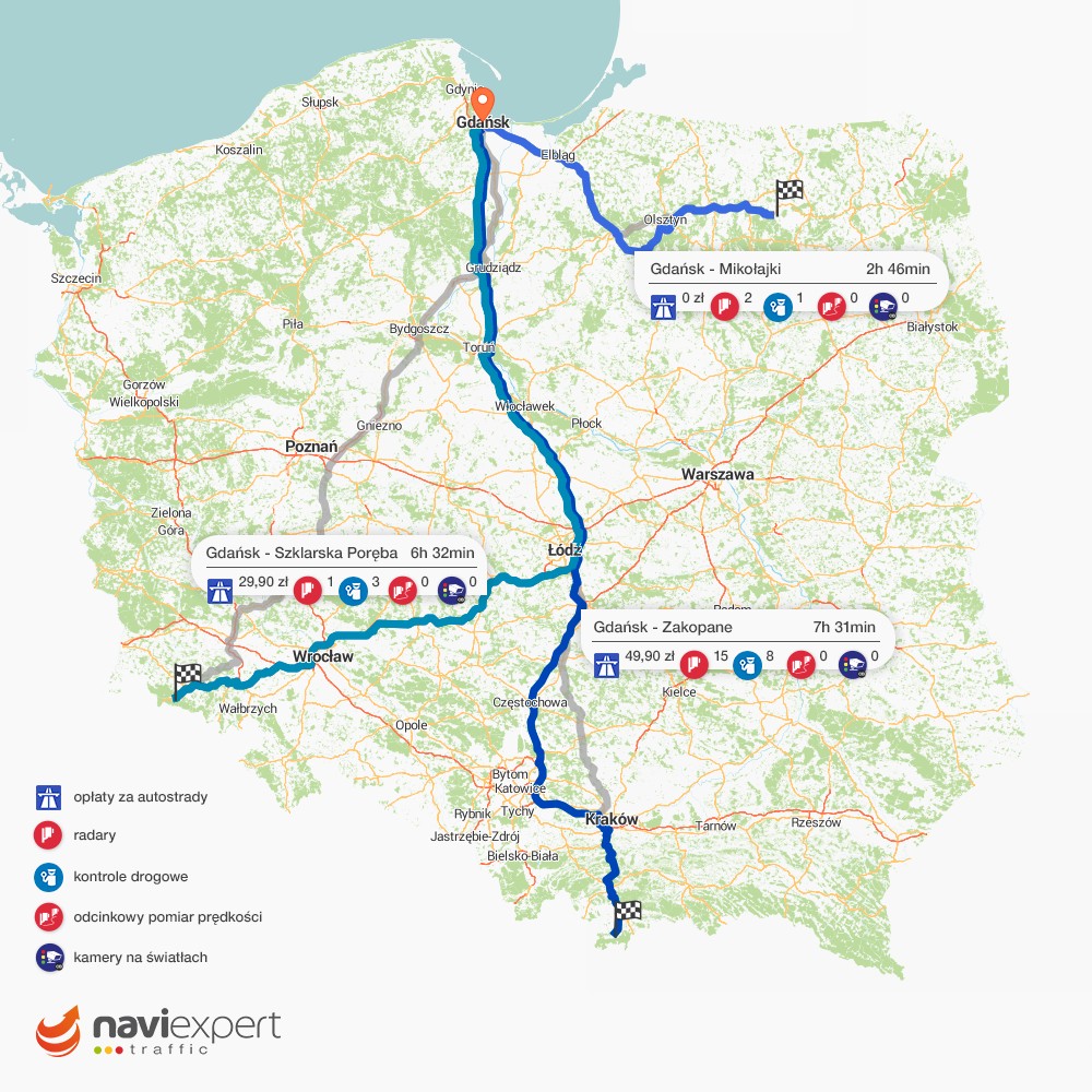 Majówka 2019 - trasy z Gdańska
