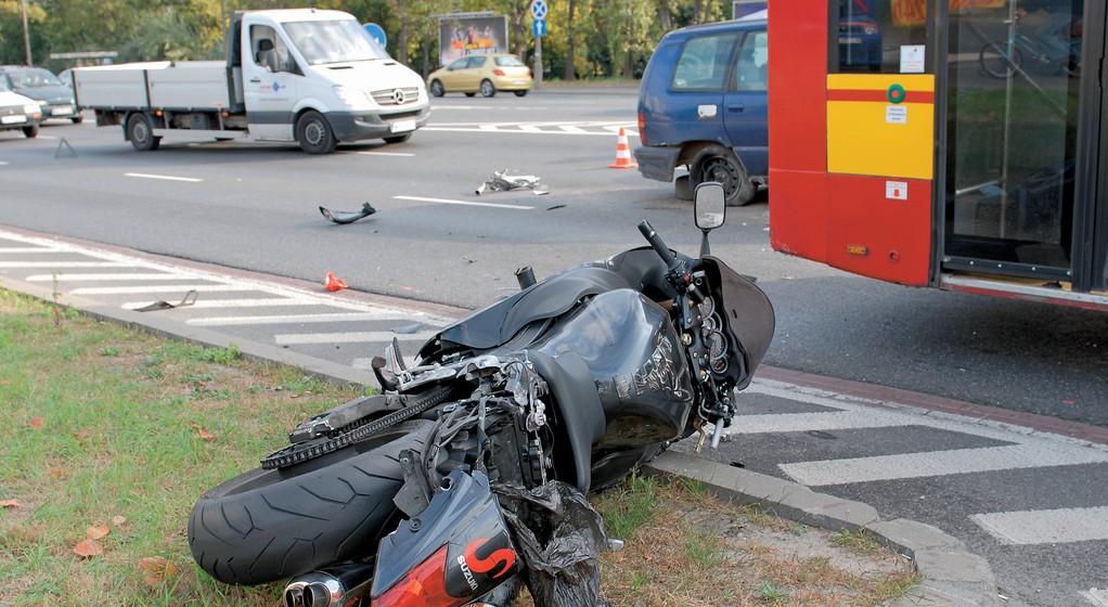 Wypadek na motocyklu