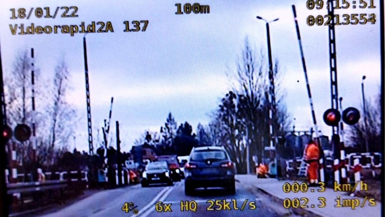 Niebezpieczne zdarzenia na przejazdach kolejowych (styczeń 2022 r.)