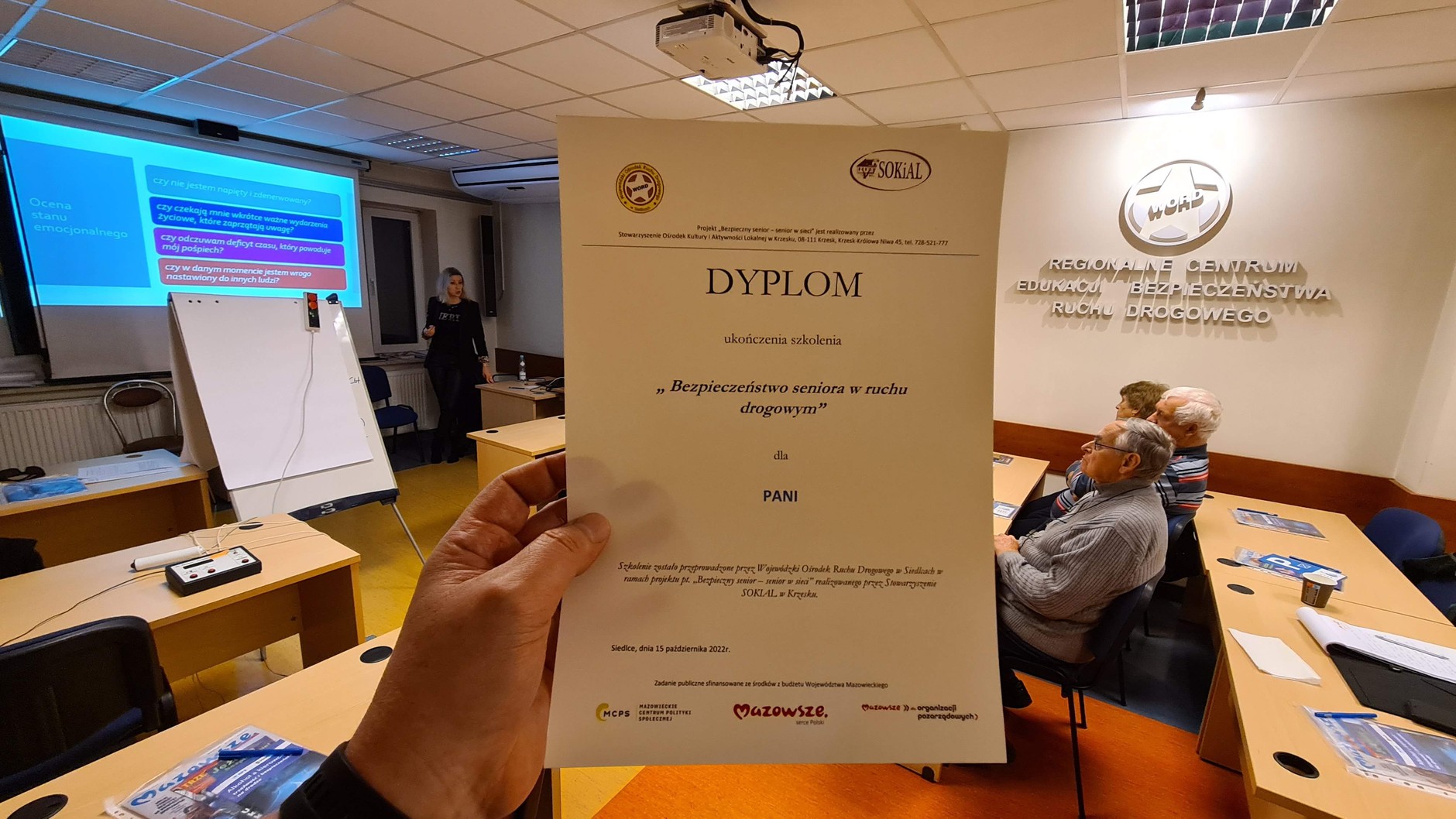 Kurs na prawo jazdy dla seniorów w WORD Siedlce