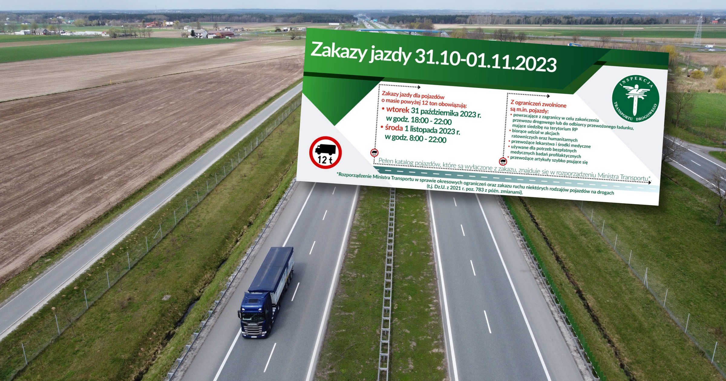Zakaz jazdy dla kierowców ciężarówek w okresie Wszystkich Świętych