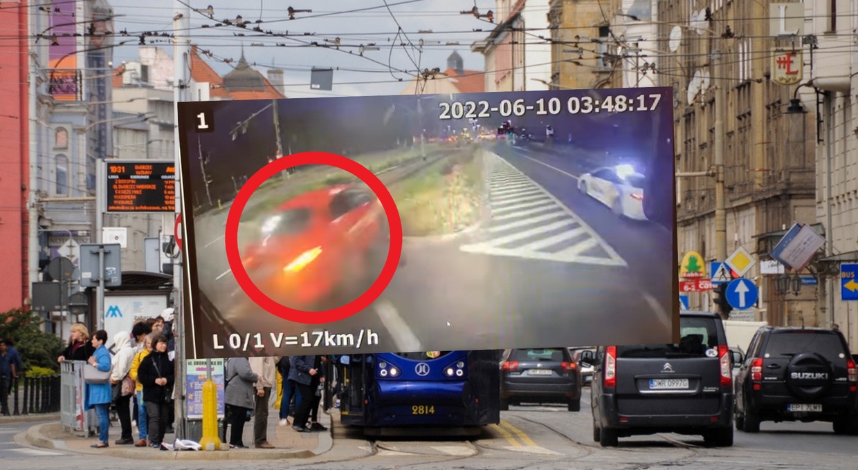 "Szukamy potencjalnych morderców". Przerażające nagranie z Wrocławia. Kierowca uciekł