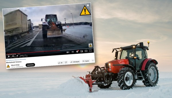 Ryzykują i wyprzedzają jeden za drugim. Sprowokował ich traktor [WIDEO]