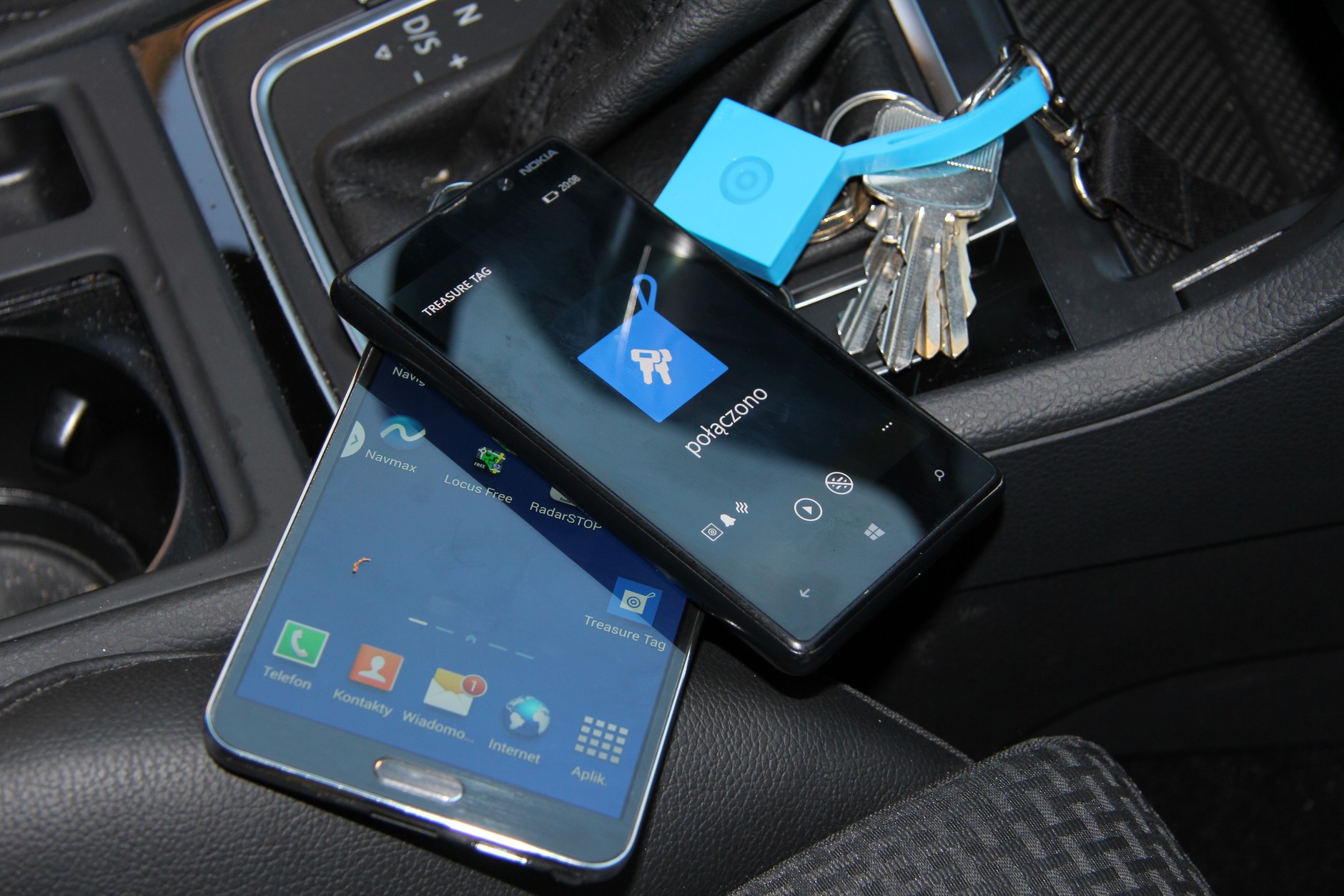 Brelok Treasure Tag działa z Android, iOS oraz Windows Phone