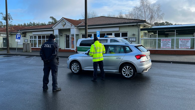 Niemcy, granica polsko-niemiecka, celnicy, kontrola celna, kontrola graniczna