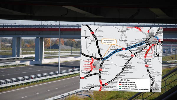 Autostrada A2 Warszawa — Łódź zostanie rozbudowana. Jak będzie wyglądała i ile będzie kosztowała?