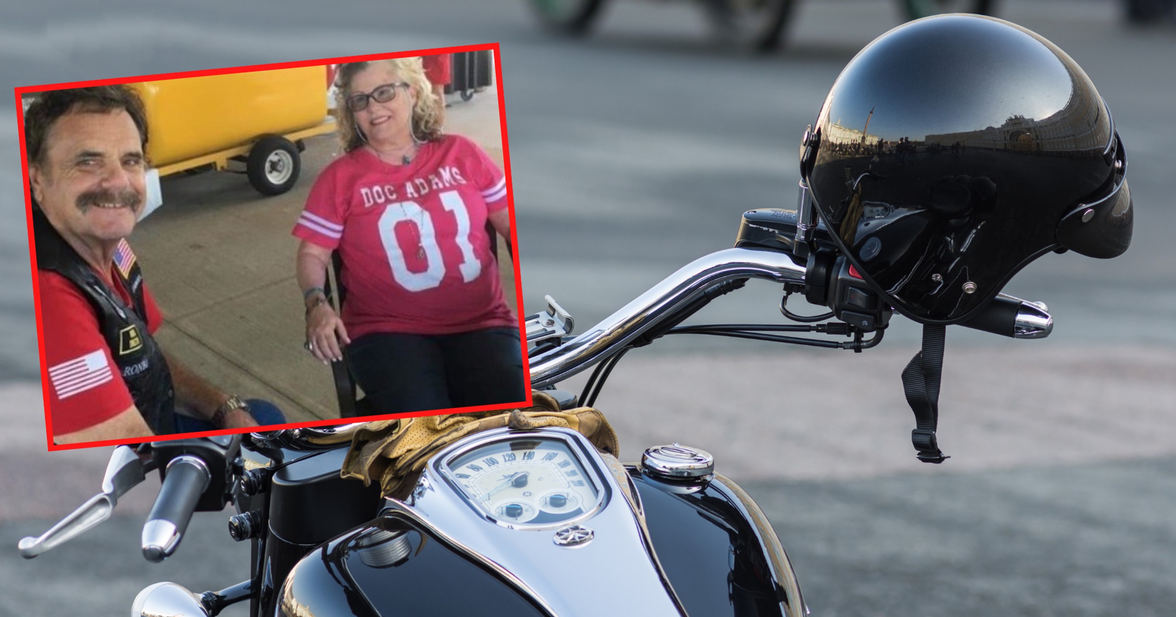 Amerykański adwokat i jego partnerka zginęli w wypadku na motocyklu. Oboje nie mieli na głowach kasków (screen: TB_Times/Twitter)