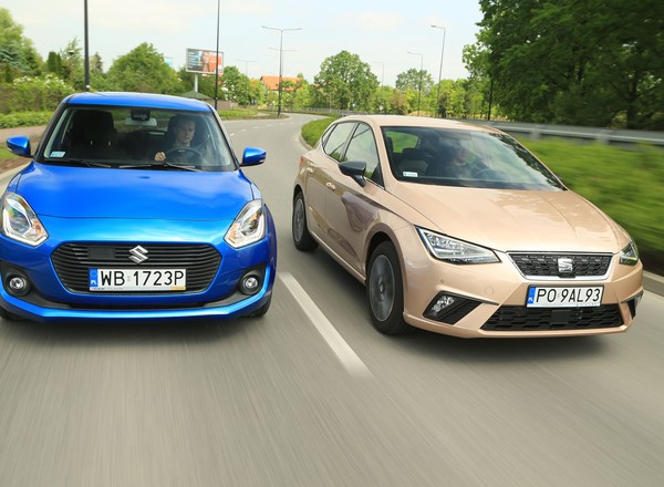 Seat Ibiza kontra Suzuki Swift - oba z miasta, ale z różnych dzielnic