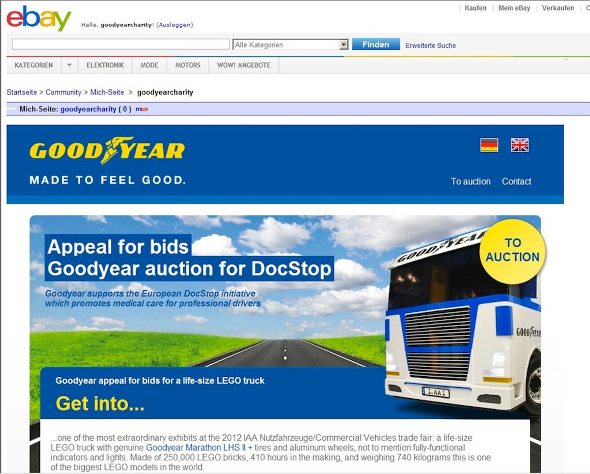 Ciężarówka z klocków LEGO