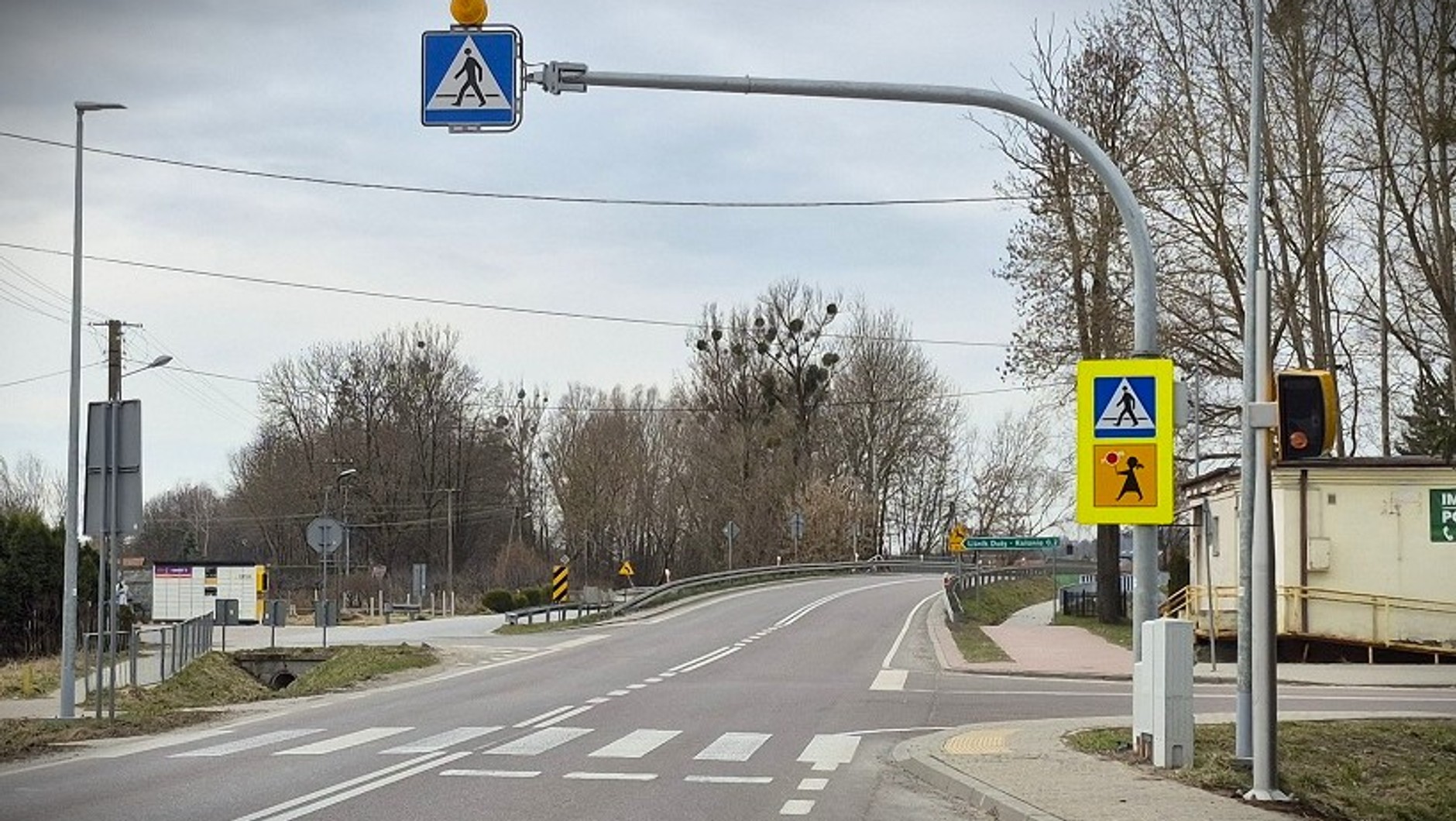 Fotoradar w miejscowości Liśnik