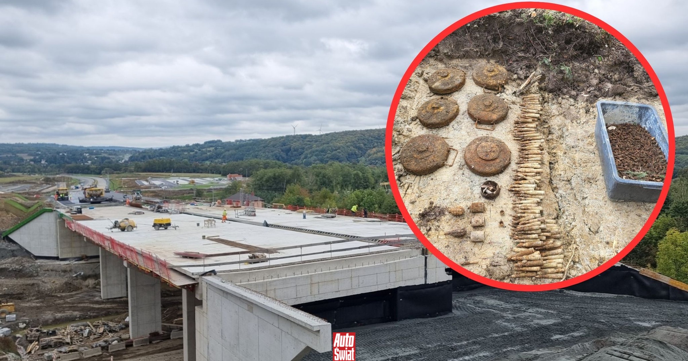 Wojenne odkrycia na budowie S19. W "dolinie śmierci" znaleziono ogromny arsenał