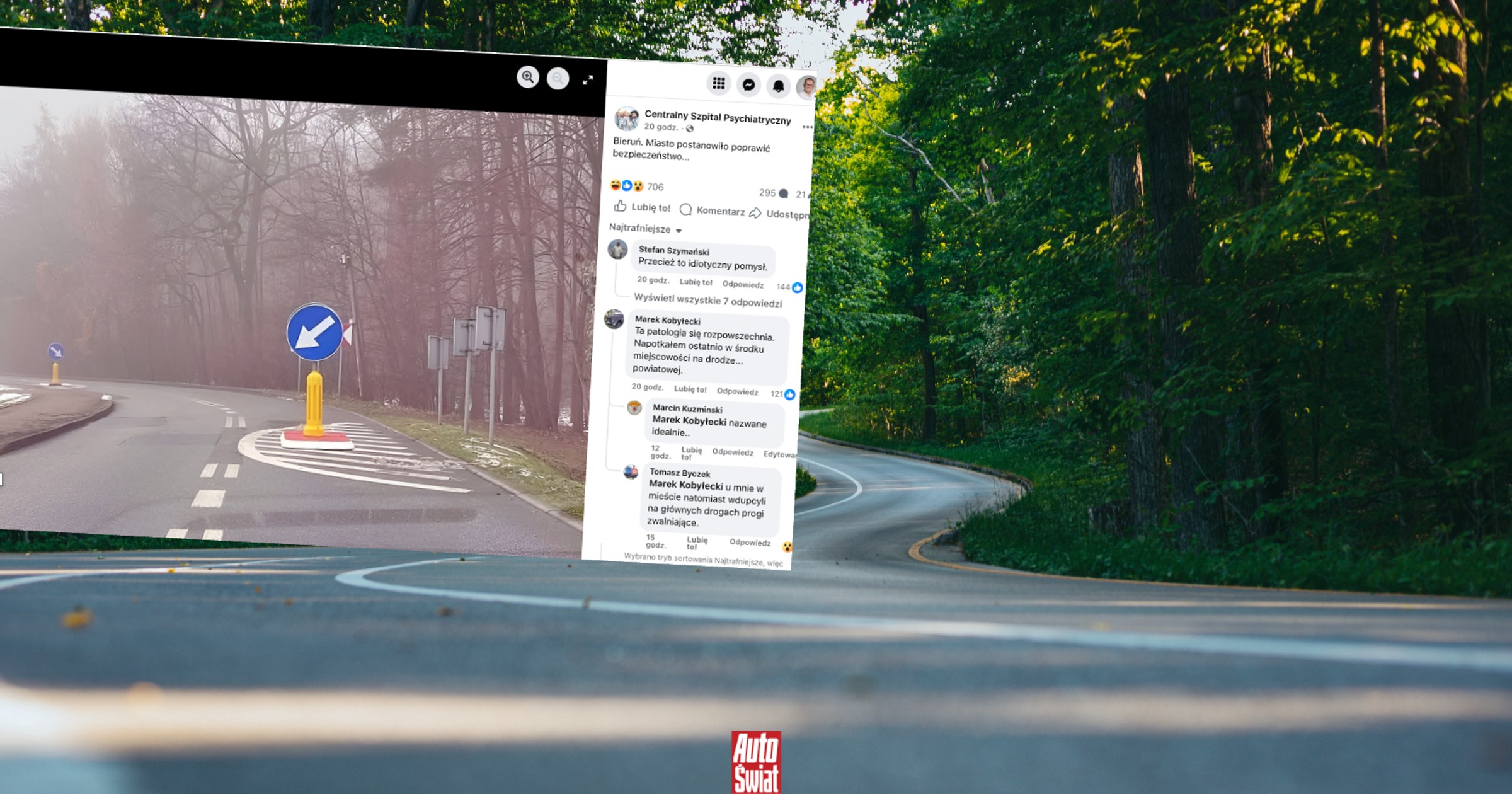 Na drogach wyrastają przeszkody, nawet na zakrętach, bo tak jest bezpiecznej. Bezpieczniej?