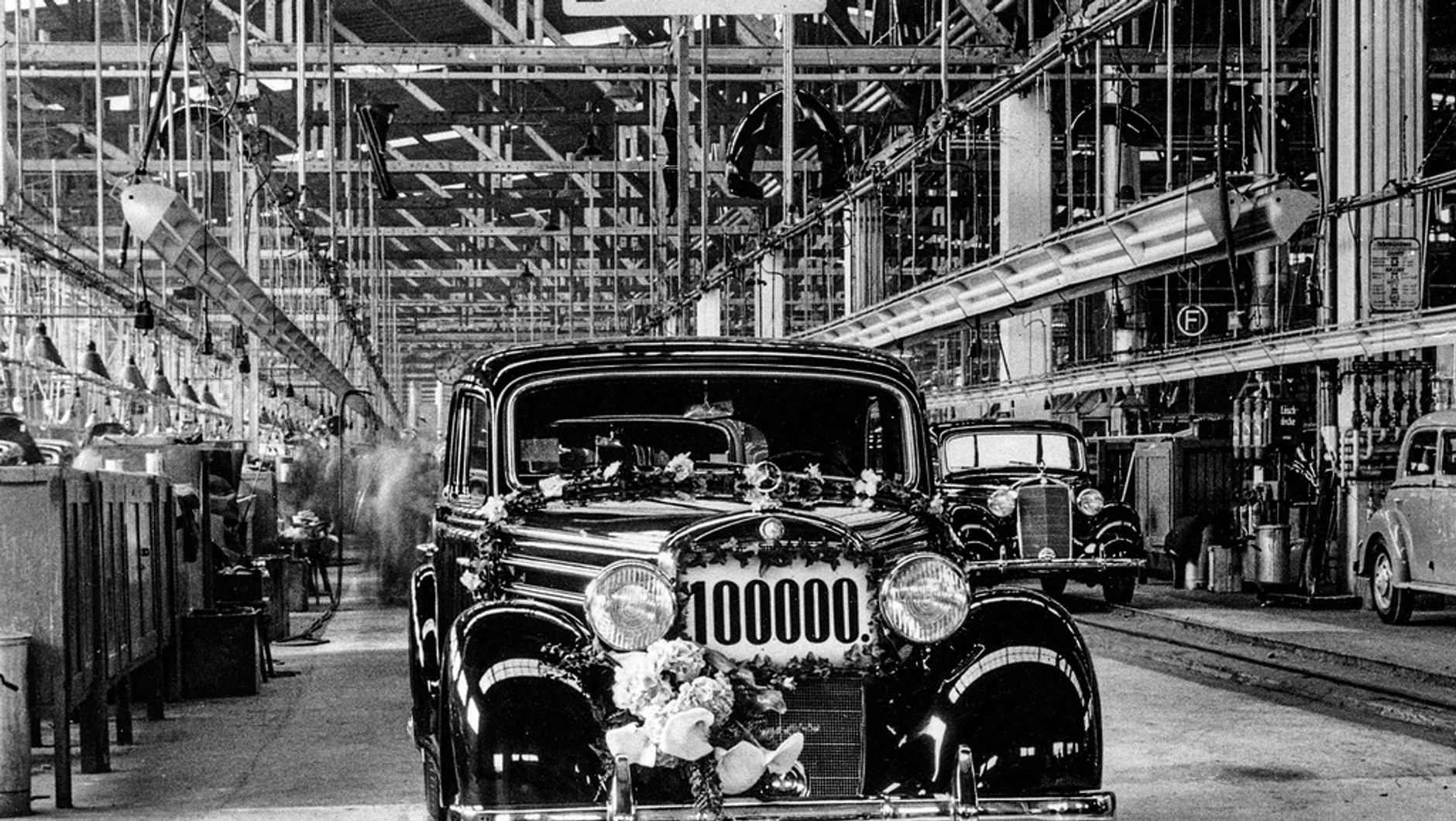Sindelfingen. 100-tysięczny model Mercedesa (170 S)