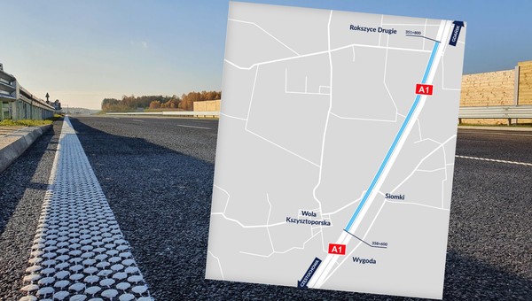 Ułatwienia na autostradzie A1 w kierunku Katowic. GDDKiA udostępniła kolejne odcinki
