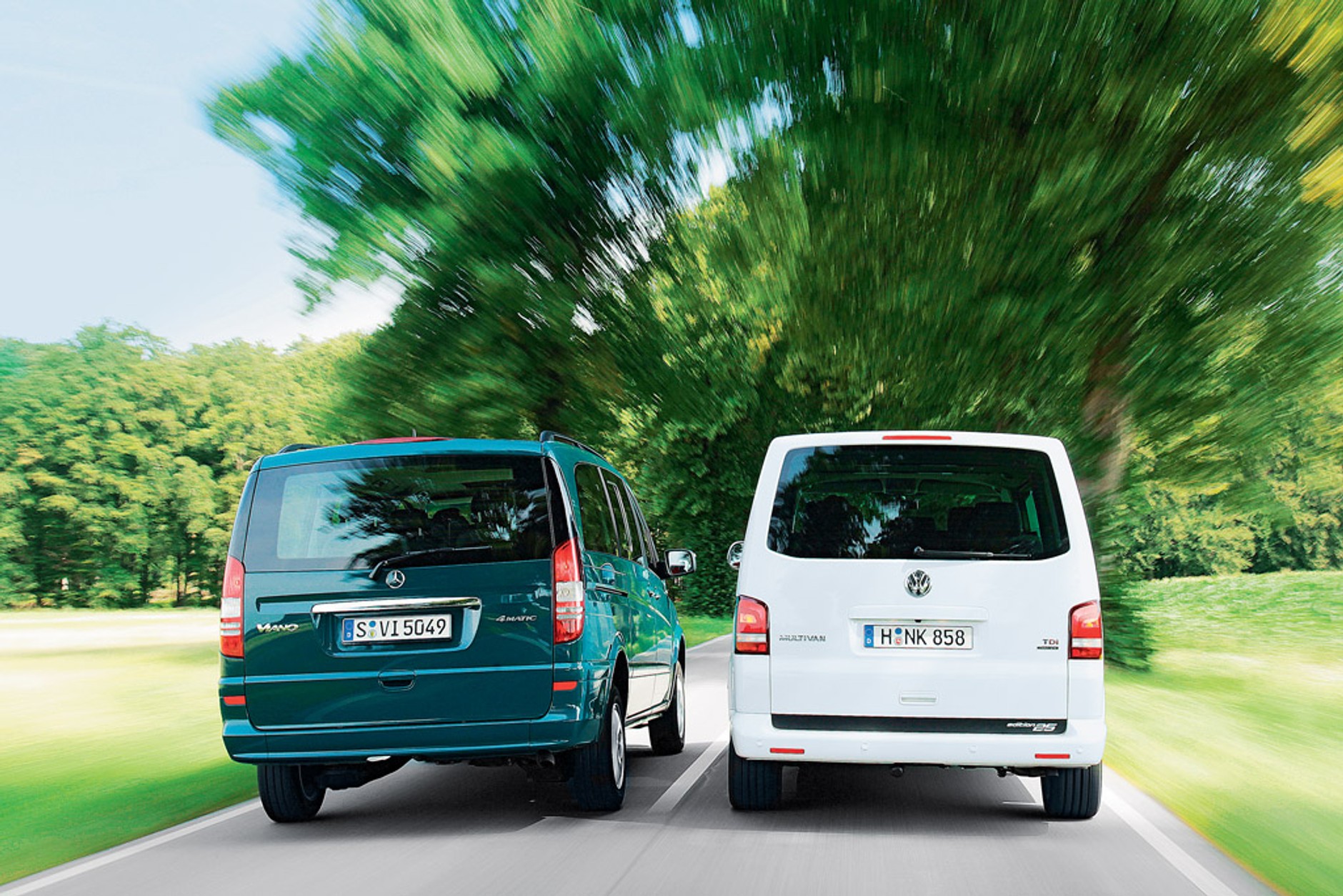 Mercedes Vito kontra Volkswagen Mutivan: mikrobusy z napędem 4x4