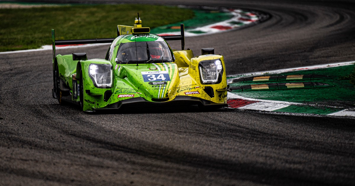 Bolid Oreca 07 Inter Europol Competition podczas wyścigu na torze Monza