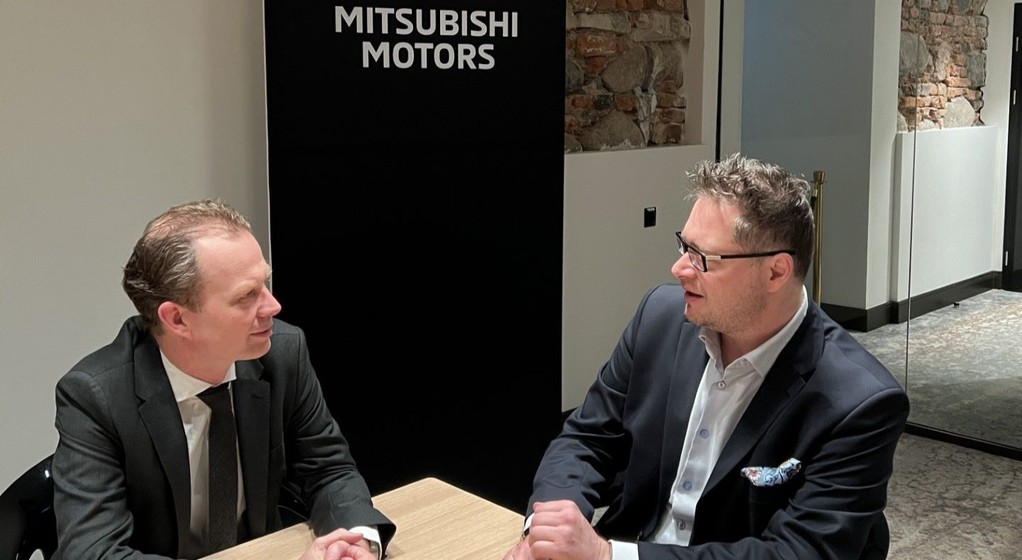 Frank Krol, prezes Mitsubishi Motors Europe (po lewej; luty 2024 r.)