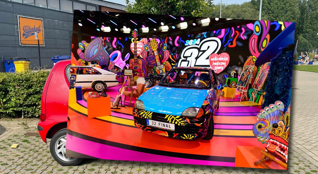 Fiat Seicento z wypadku z kolumną rządową jest wystawione na aukcję WOŚP